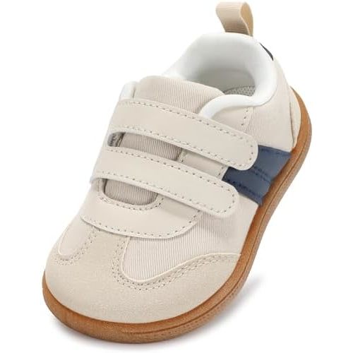 Toddler Wide Toe Box Shoes, Boy and Girl Barefoot First Walking Shoe Kids Fashion Sneaker Non-Slip Zero Drop Comfortable