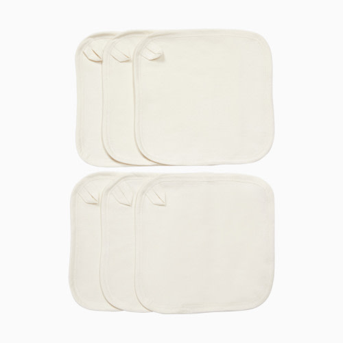 Small Story Organic Washcloth (6 Pack) - White, 6