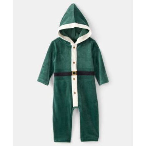 Baby Boys Elf Style Hooded Jumpsuit