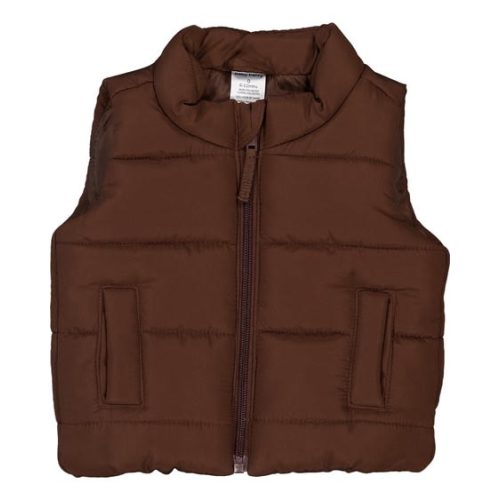 Dark Brown Baby Puffer Vest | Best&Less™ Online