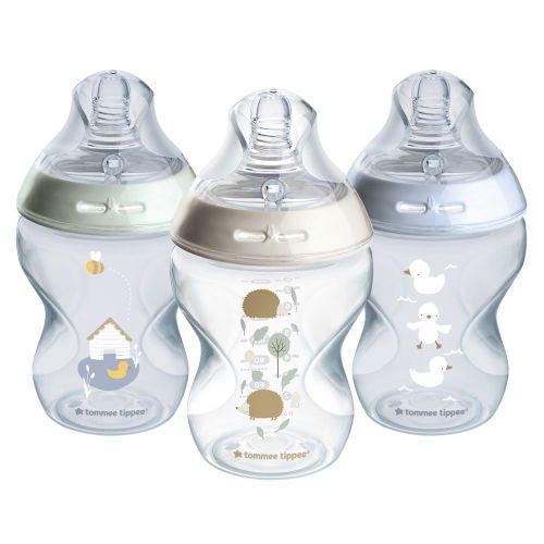 Tommee Tippee Natural Start Anti-Colic Bottle With Slow Flow Teats 0 Months+ 3 Pack Blue 260ml