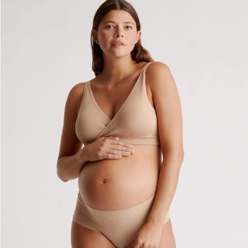 Seamless Crossover Nursing & Lounge Bra (2-pack) in Black