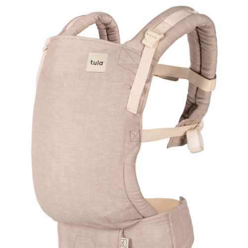 Linen Ergonomic Baby Carrier - Free-To-Grow Sand Tan – Baby Tula US