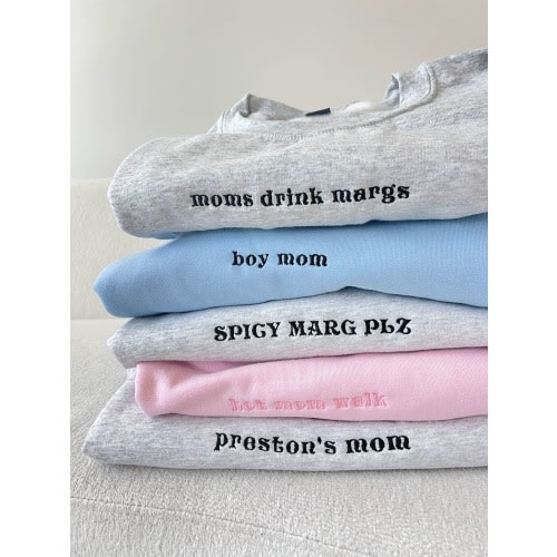 Custom Embroidered Sweatshirt – KenzKustomz