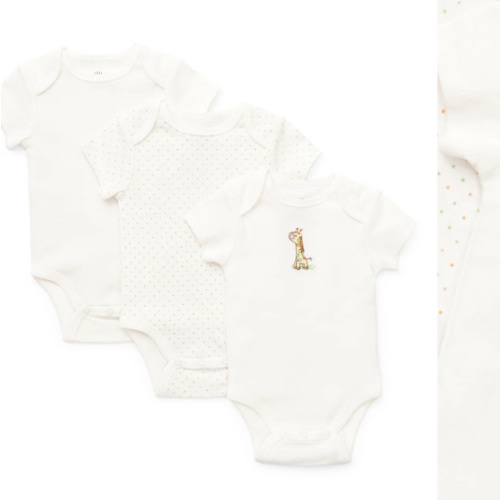 Giraffe 3-Pack Bodysuits