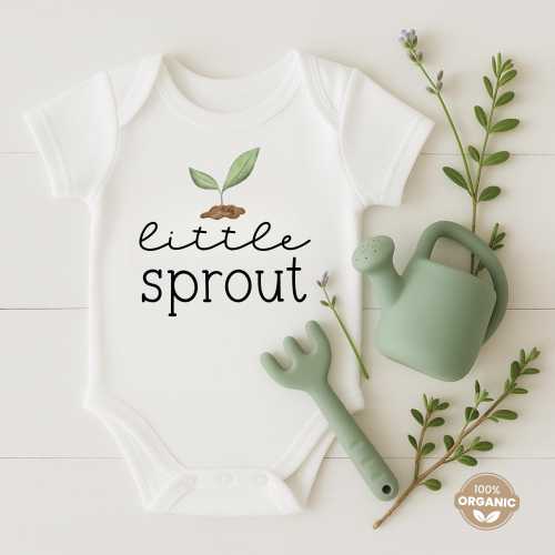 Little Sprout Baby Onesie®, Little Sprout Infant Bodysuit, Toddler Shirt, Organic Clothing
