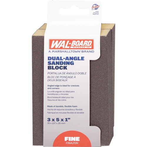 WAL-BOARD TOOLS Drywall Fine 220-Grit Sanding Block 3-in x 5-in 2 -Pack