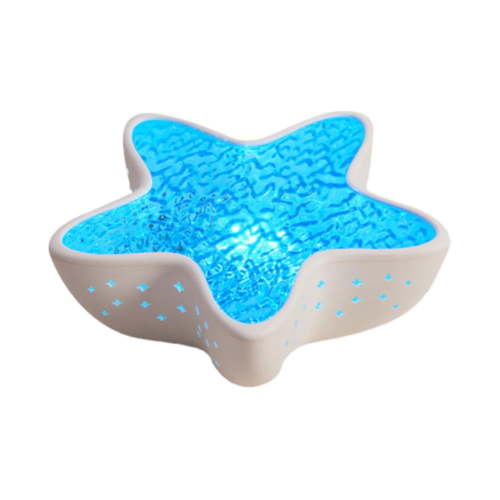 Starfish Ocean Projection Lamp, Romantic Water Ripple Night Light, 7 Colors Ocean Wave Projector Light, LED Sea Star Lamp for Room Indoor Decor