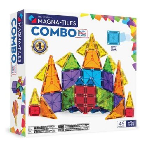 MAGNA-TILES Combo microMAGS 46pc: Educational Math, Shapes, Creative Thinking and Engineering Toys