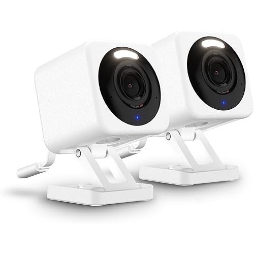 WYZE Cam v4, 2.5K QHD WiFi Indoor/Outdoor Smart Home Security Camera, Pet/Baby Monitor, Motion Activated Spotlight/Siren, Color Night Vision, 2-Way Audio, Works with Alexa & Google, Free Expert Help