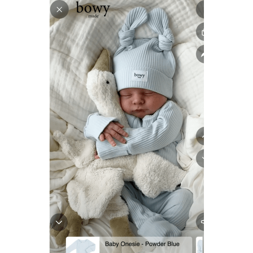 Baby Onesie - Powder Blue