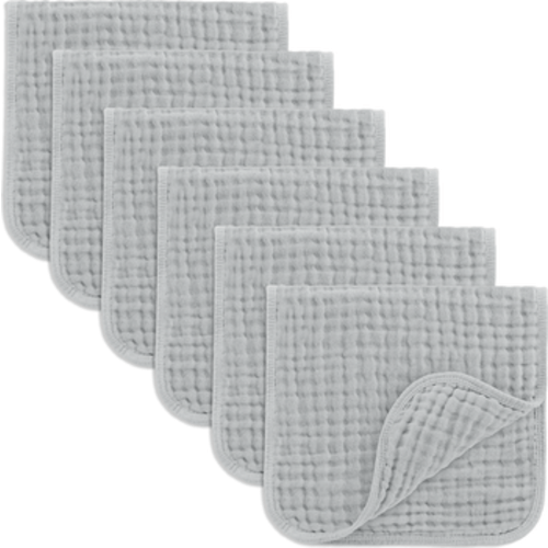 Muslin Burp Cloths - Pack of 6