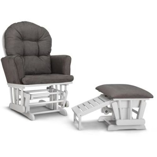 Graco Parker Glider Nursery Rocking Chair and Ottoman White/Gray