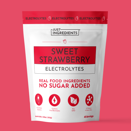 Sweet Strawberry Electrolytes — 45-Serving Real-Fruit Electrolyte Mix | Just Ingredients