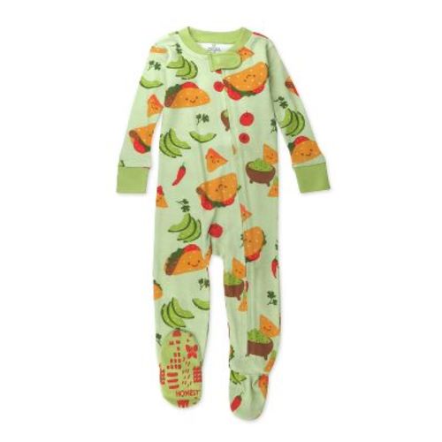 Organic Cotton Fun Foods Pajamas For Babies & Toddlers Taco Time 12m
