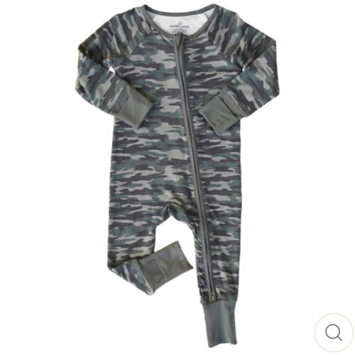 Convertible Zip Romper - Camo