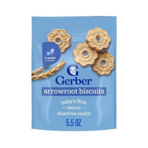 Gerber Baby Food Arrowroot Cookies Baby Snack- 5.5oz