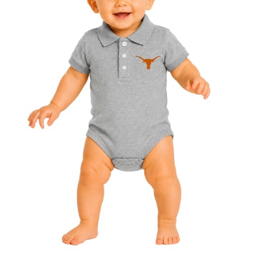 Little King NCAA Short Sleeve Poly-Tech Infant Polo Romper-Team Colors