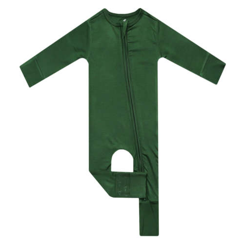 Convertible Zip-Up Footie Pajama - Alder