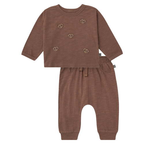 Modern Moments by Gerber Baby Boy Top and Harem Pant with Pocket Outfit Set, Sizes 0/3 Months - 24 Months