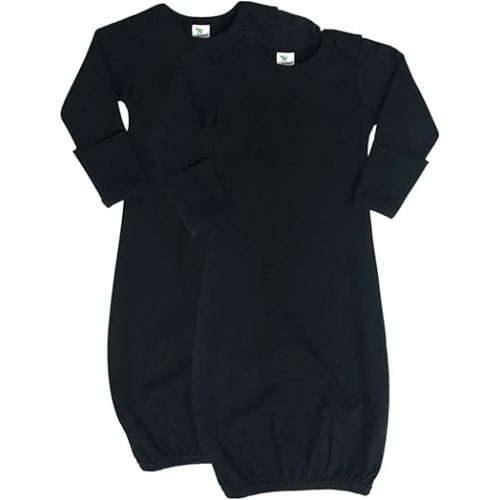 Laughing Giraffe Baby Long Sleeve Sleeper Gown with Mittens 0-3M (2-PACK)