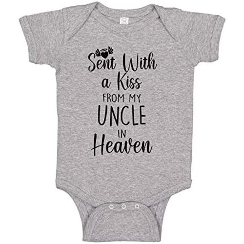Sent with A Kiss from My Uncle in Heaven Baby Bodysuit Infant One Piece
