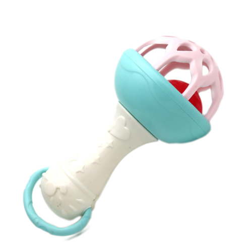 Twfbrm Baby Rattles Toys, Sensory Montessori Learning Toy, Easy-Grasp Handbell with Soft Silicone Teething Toys, Handheld Shaking Rattles Toy Infant Chew Toys Interactive Toys for Babies 0-12 Months