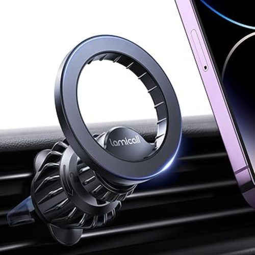 Lamicall for MagSafe Car Mount - [20 Super Magnets] Magnetic Car Phone Mount, Air Vent Phone Holder Car, Hands Free Cell Phone Holder Clip Car Accessories fit iPhone 17 16 15 14 13 Pro Plus Max