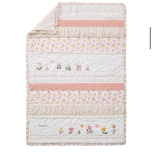 Mischa Blossom Baby Quilt | Pottery Barn Kids