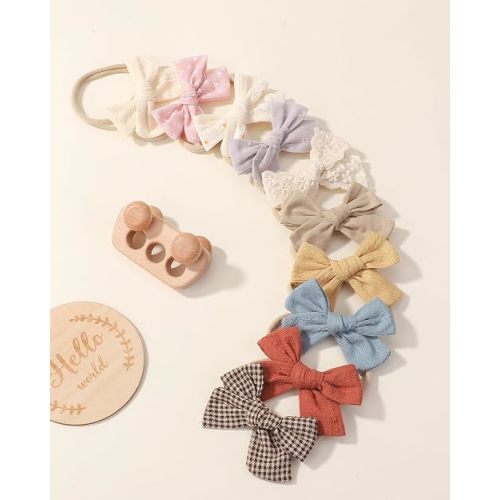 doboi 10PCS Baby Girls Headbands Hair Bows