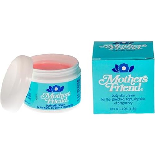 Mother's Friend Pregnancy Body & Skin Cream for Dry, Tight Skin, 4 Oz