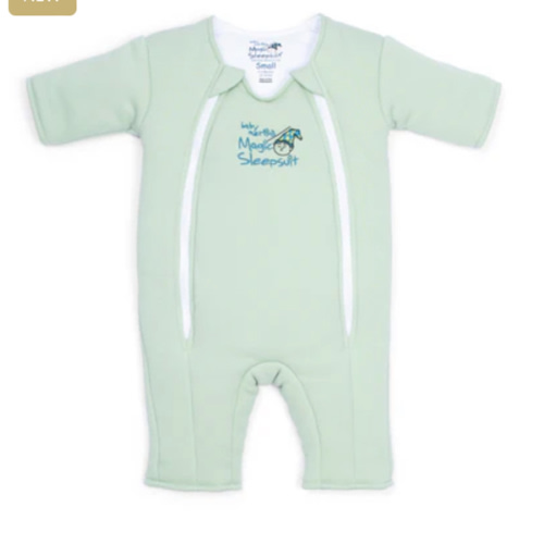 Sage Green Baby Merlin’s Magic Sleepsuit – 100% Cotton Sleep Solution