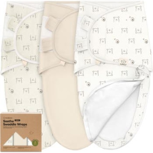 3-Pack Soothe Zippy Swaddle Wrap, Medium
