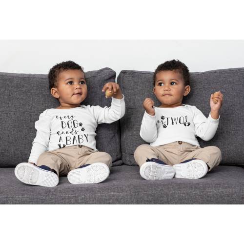 Every Dog Needs A Baby Or Two Bodysuits, Long Sleeve
