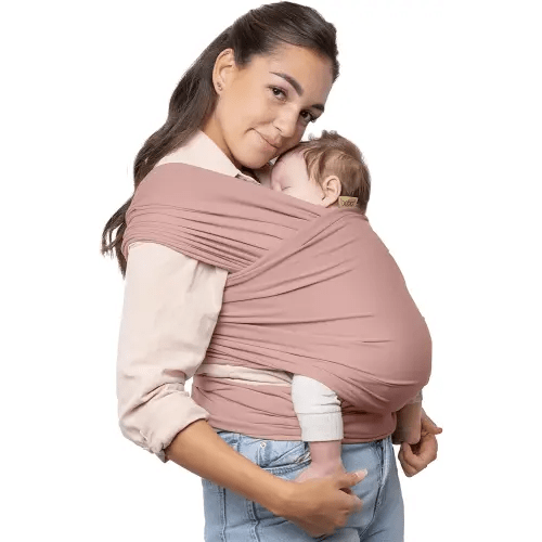 Boba Baby Wrap Carrier - Original Baby Carrier Wrap Sling for Newborns - Baby Wearing Essentials - Newborn Wrap Swaddle Holder, Newborn to Toddler Infant Sling (Serenity Bloom)
