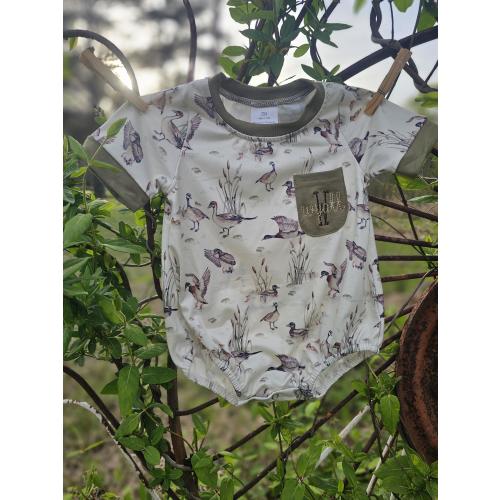 Olive duck bubble with pocket