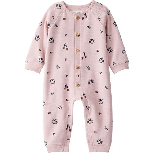 little planet by carter's unisex-baby Waffle Knit Button-Front Jumpsuit made with Organic Cotton