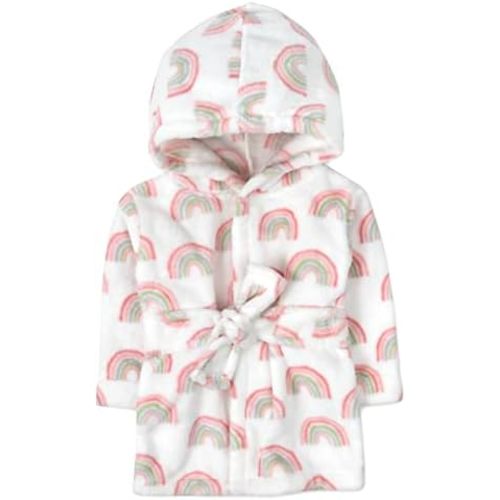 Baby and Infant Bath Robe with Hood and Baby Beach Cover Up for Boys and Girls 0-9 Months