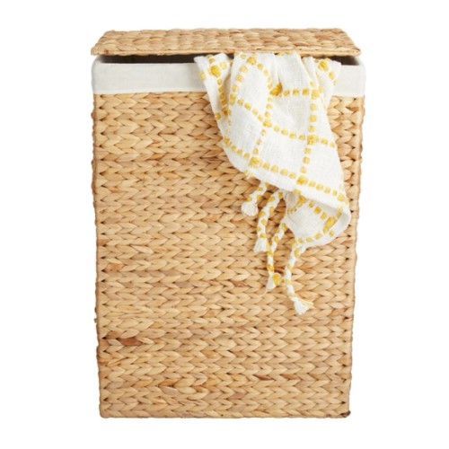 Natural Water Hyacinth Laundry Hamper Medium | At Home