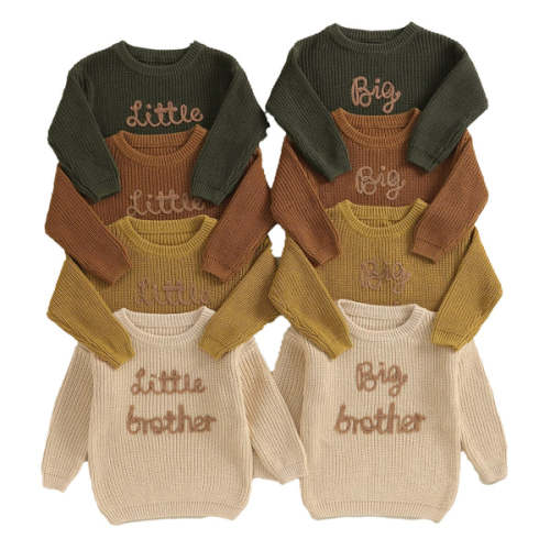 LITTLE/BIG BROTHER Knitted Sweater - Hazel & Bo
