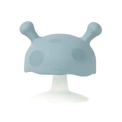 Mombella Mushroom Soothing Teether Iron Green | Baby Bunting NZ