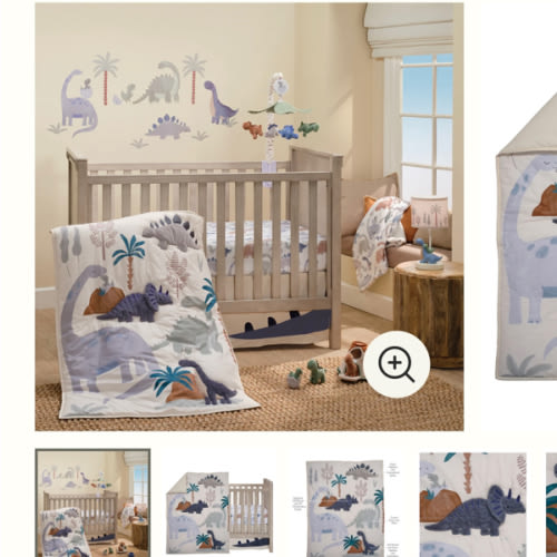 Dino-Might 3-Piece Crib Bedding Set