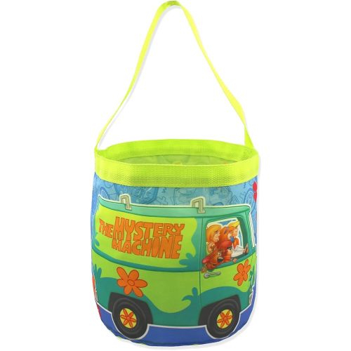 Scooby-Doo Mystery-Machine Kids Nylon Gift Basket Bucket Tote Bag (One Size, Blue)