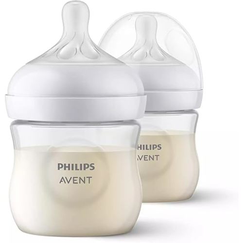 Philips Avent Natural Response Baby Bottles, 125ml, 2-Pack