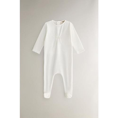 VELOUR BABY ROMPER - Oyster-white | ZARA United States