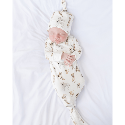 Yellow Labs: Newborn Outfit + Hat