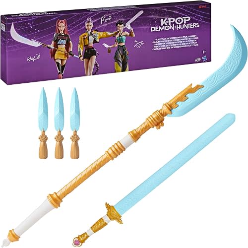 KPOP DEMON HUNTERS Zoey's Blades, Rumi's Tiger Sword, & Mira's Moon Sword