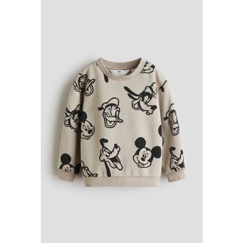 PRINTED BRUSHED-INSIDE SWEATSHIRT