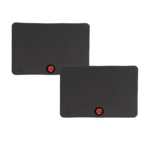 SafeFit® SafeTemp™ Cling Shades, Includes Heat Alert System, Black, Unisex, 2 Pack