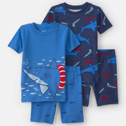Toddler Boy Carter’s 4-Piece Snug Fit Pajama Top & Pajama Bottoms Set